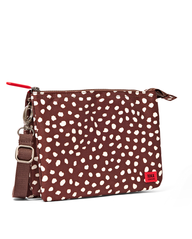 Carnaby Crossbody Bag in Brown Dot