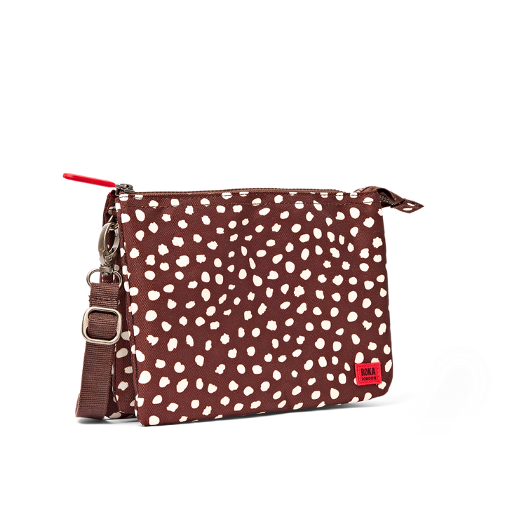 Carnaby Crossbody Bag in Brown Dot
