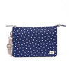 Carnaby Crossbody Bag in Navy Polka Dot