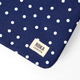 Carnaby Crossbody Bag in Navy Polka Dot