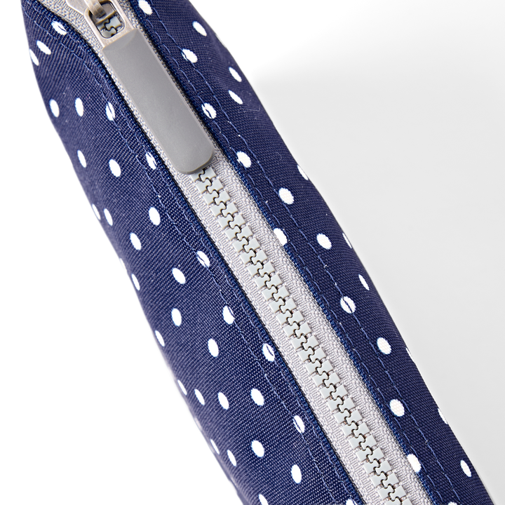 Carnaby Crossbody Bag in Navy Polka Dot