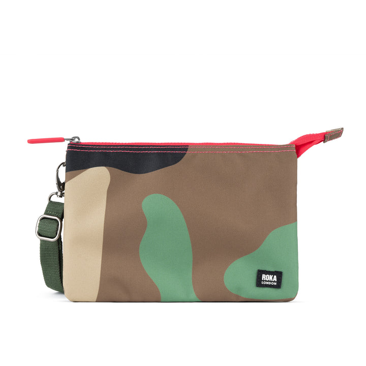 Carnaby Crossbody XL Vintage Camo Recycled Canvas
