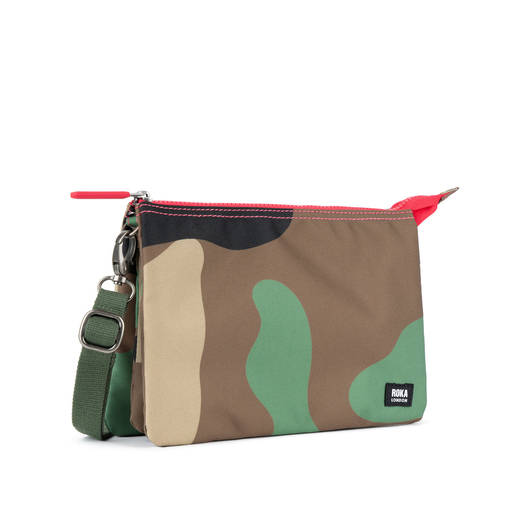 Carnaby Crossbody XL Vintage Camo Recycled Canvas