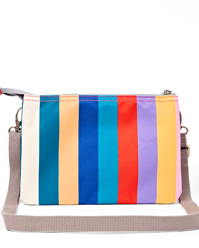 Carnaby Crossbody Bag in Wide Multi Stripe