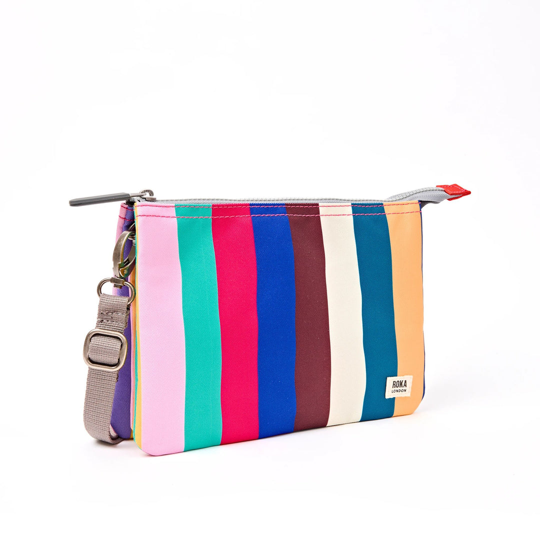 Carnaby Crossbody Bag in Wide Multi Stripe