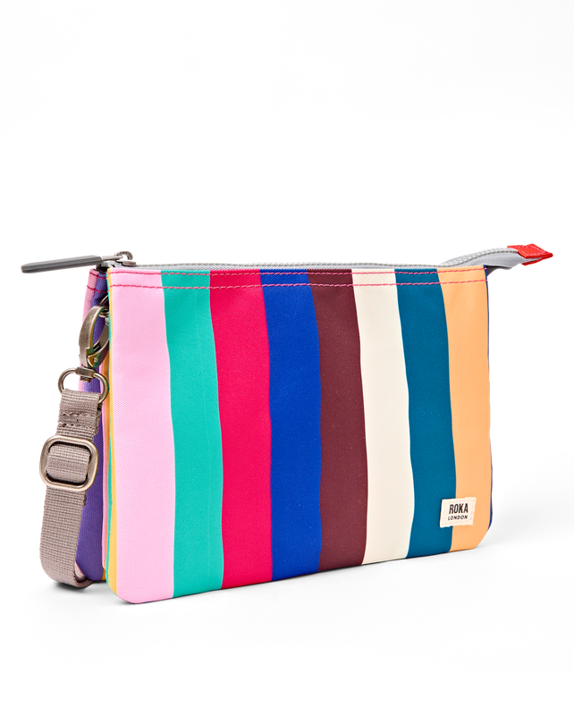 Carnaby Crossbody Bag in Wide Multi Stripe