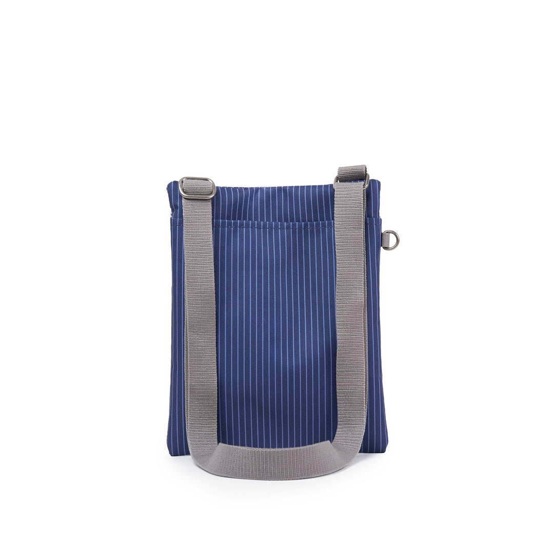 Chelsea B Dark Denim Pinstripe Recycled Canvas