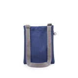 Chelsea B Crossbody Bag in Dark Denim Pin Stripe