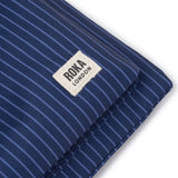 Chelsea B Crossbody Bag in Dark Denim Pin Stripe