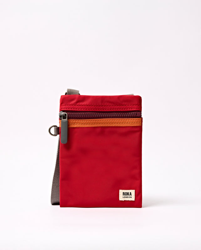 Chelsea Pocket Sling Bag in Cranberry Stripe