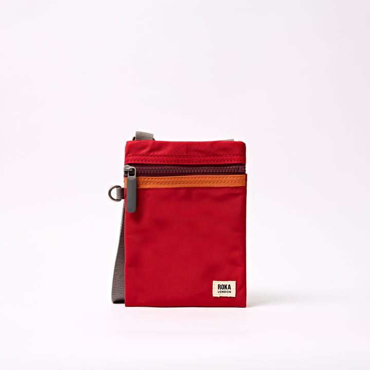 Chelsea Pocket Sling Bag in Cranberry Stripe