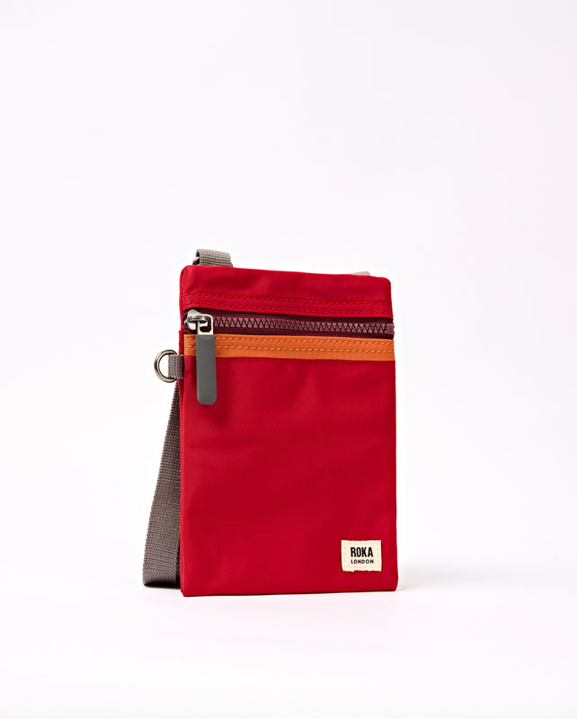 Chelsea Pocket Sling Bag in Cranberry Stripe