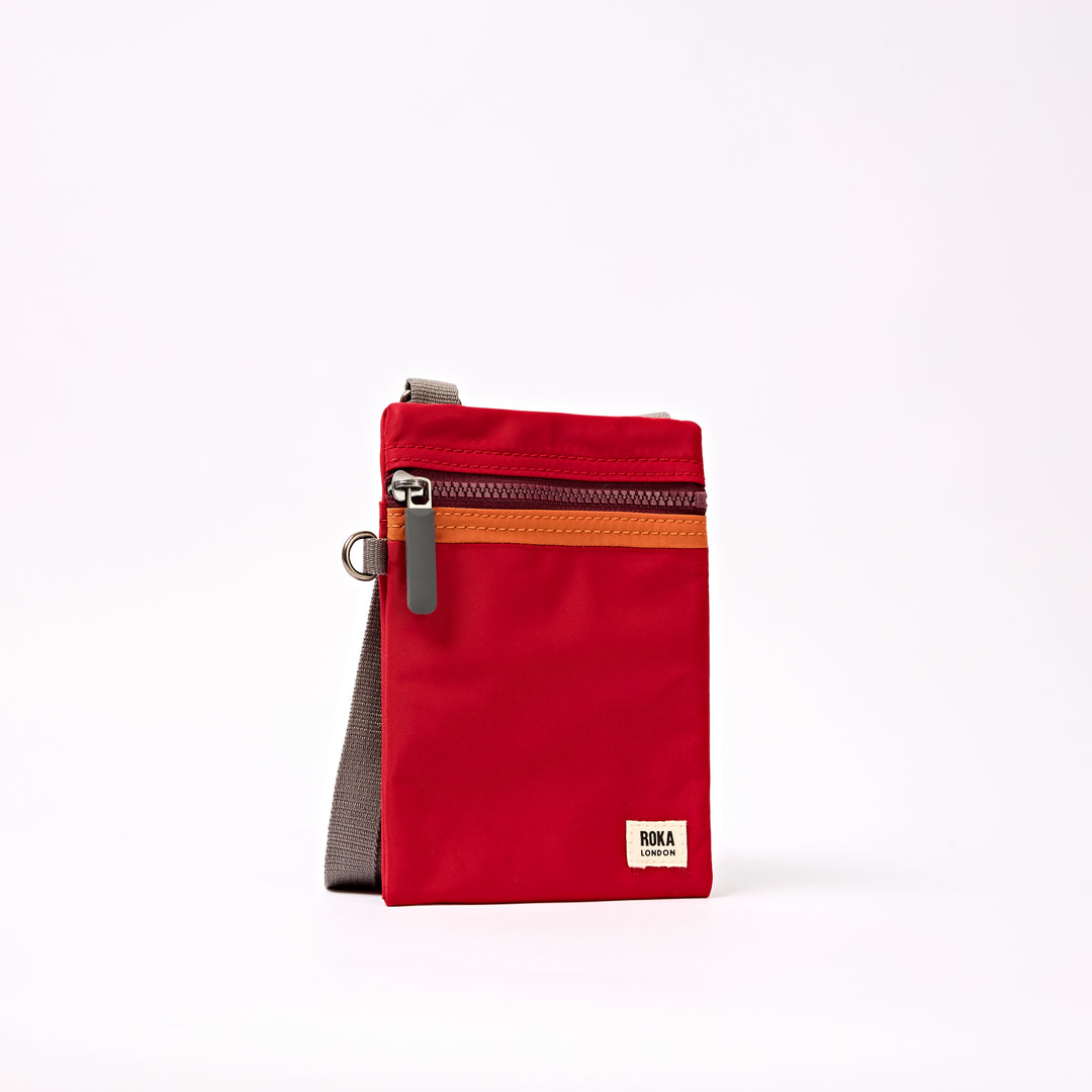 Chelsea Pocket Sling Bag in Cranberry Stripe