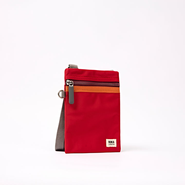 Chelsea Pocket Sling Bag in Cranberry Stripe