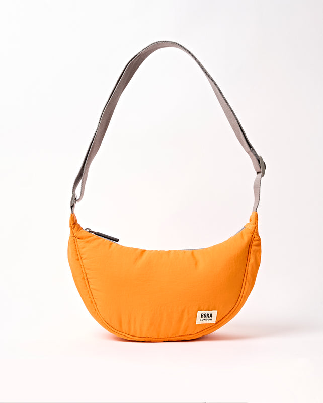 Farringdon Half Moon Bag in Jaffa Orange