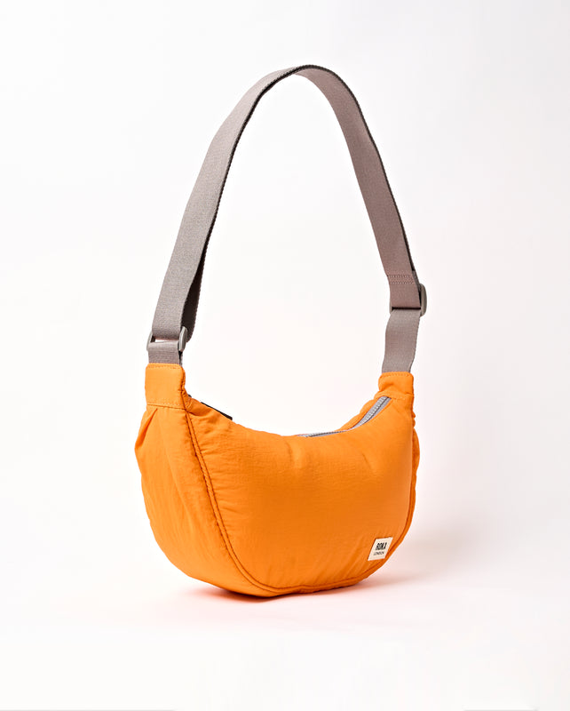 Farringdon Half Moon Bag in Jaffa Orange