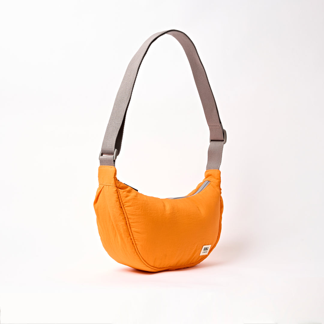 Farringdon Half Moon Bag in Jaffa Orange