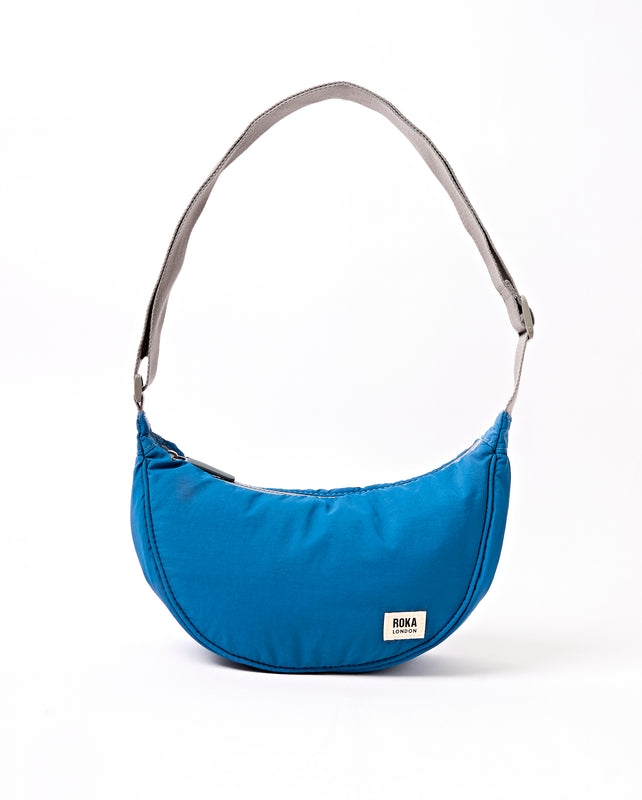 Farringdon Half Moon Bag in Malibu Blue