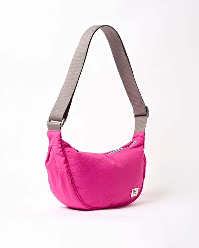 Farringdon Half Moon Bag in Very Berry