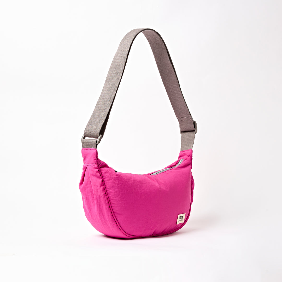 Farringdon Half Moon Bag in Very Berry