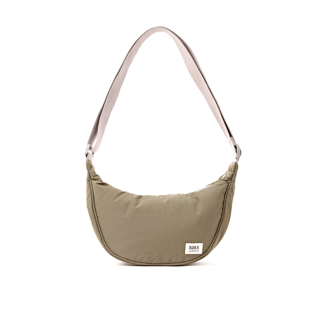 Farringdon Half Moon Bag in Basil