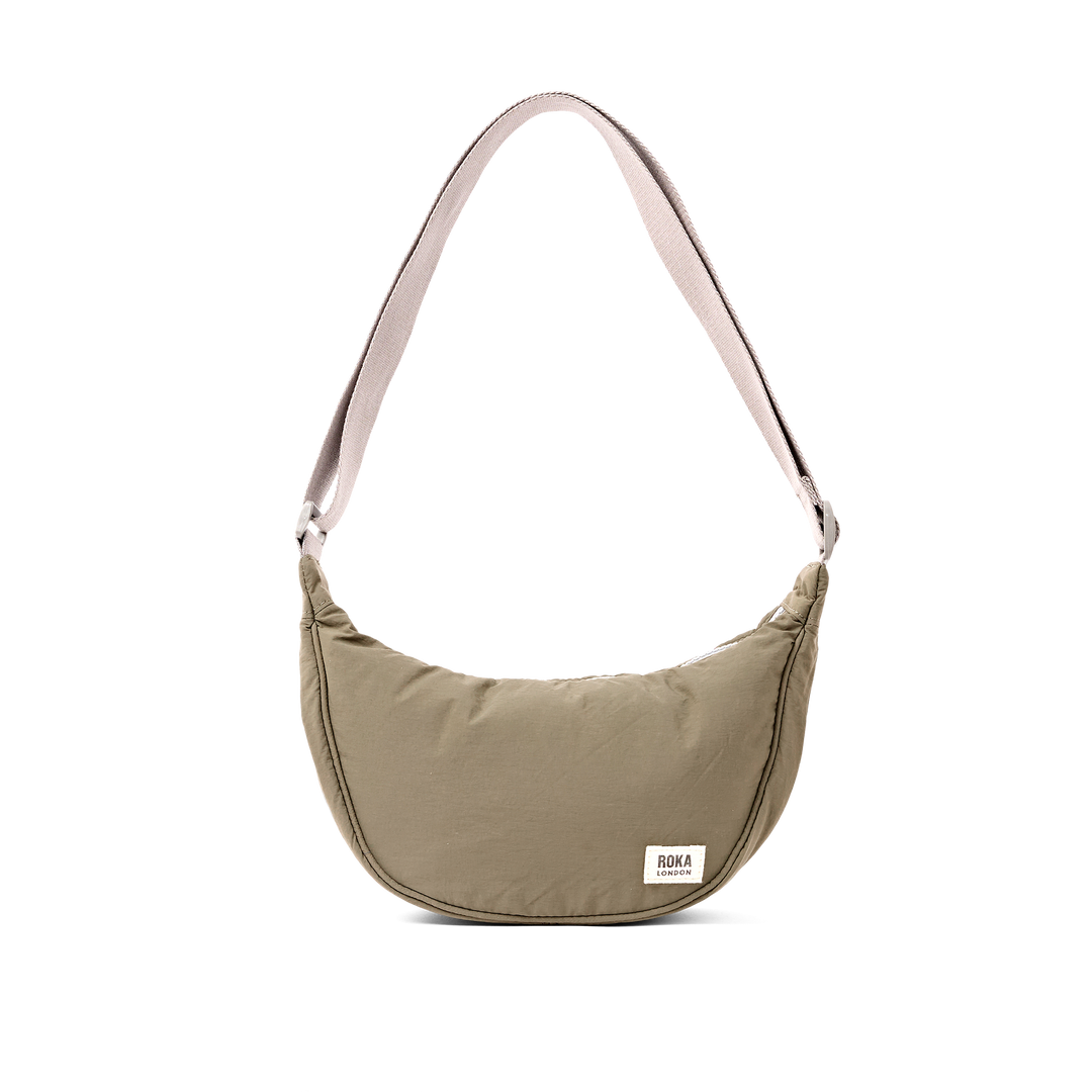 Farringdon Half Moon Bag in Basil