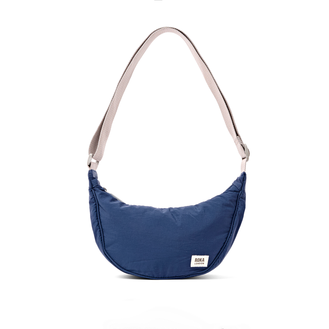 Farringdon Half Moon Bag in Deep Cobalt