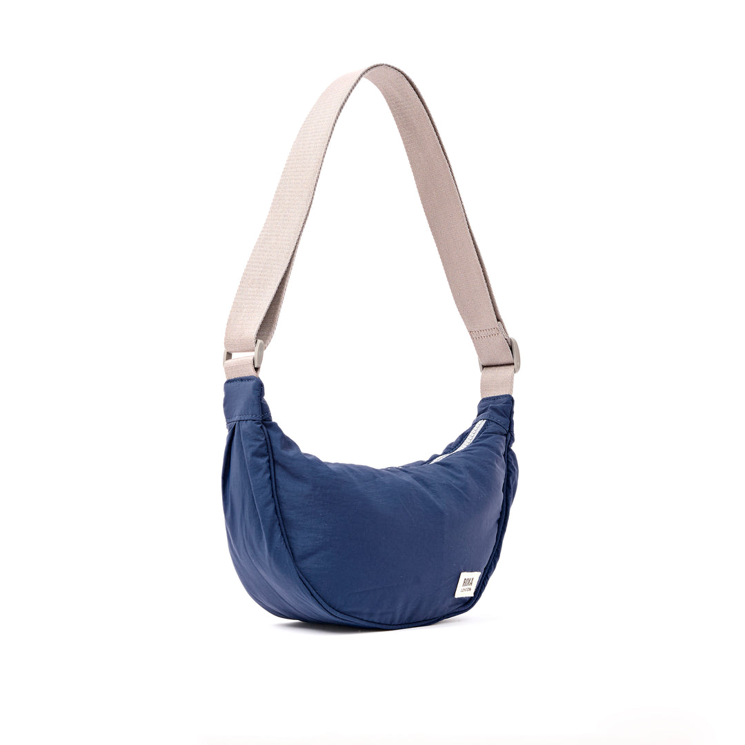 Farringdon Half Moon Bag in Deep Cobalt