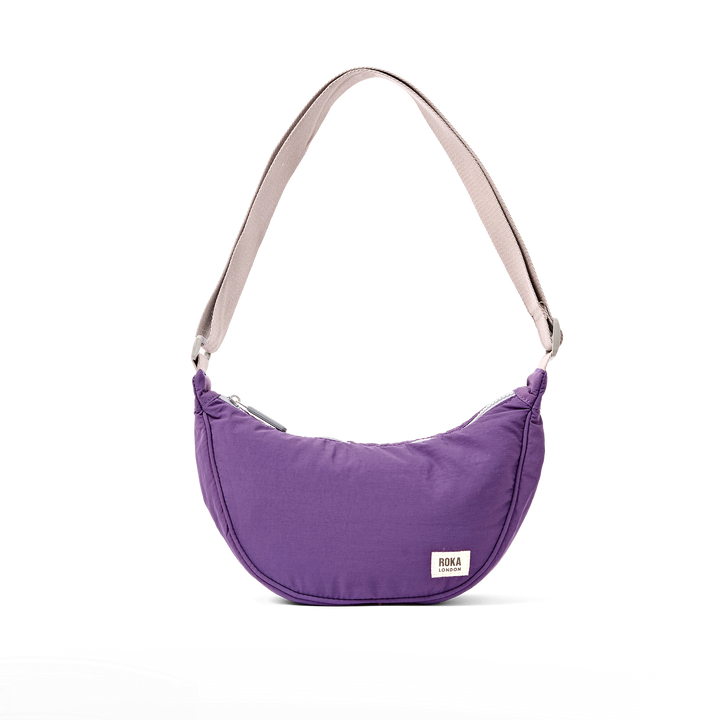 Farringdon Half Moon Bag in Gothic Grape