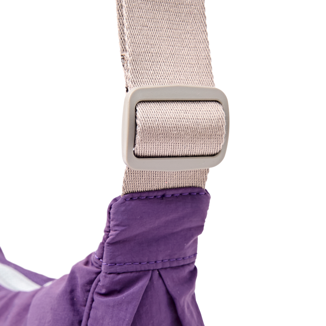 Farringdon Half Moon Bag in Gothic Grape
