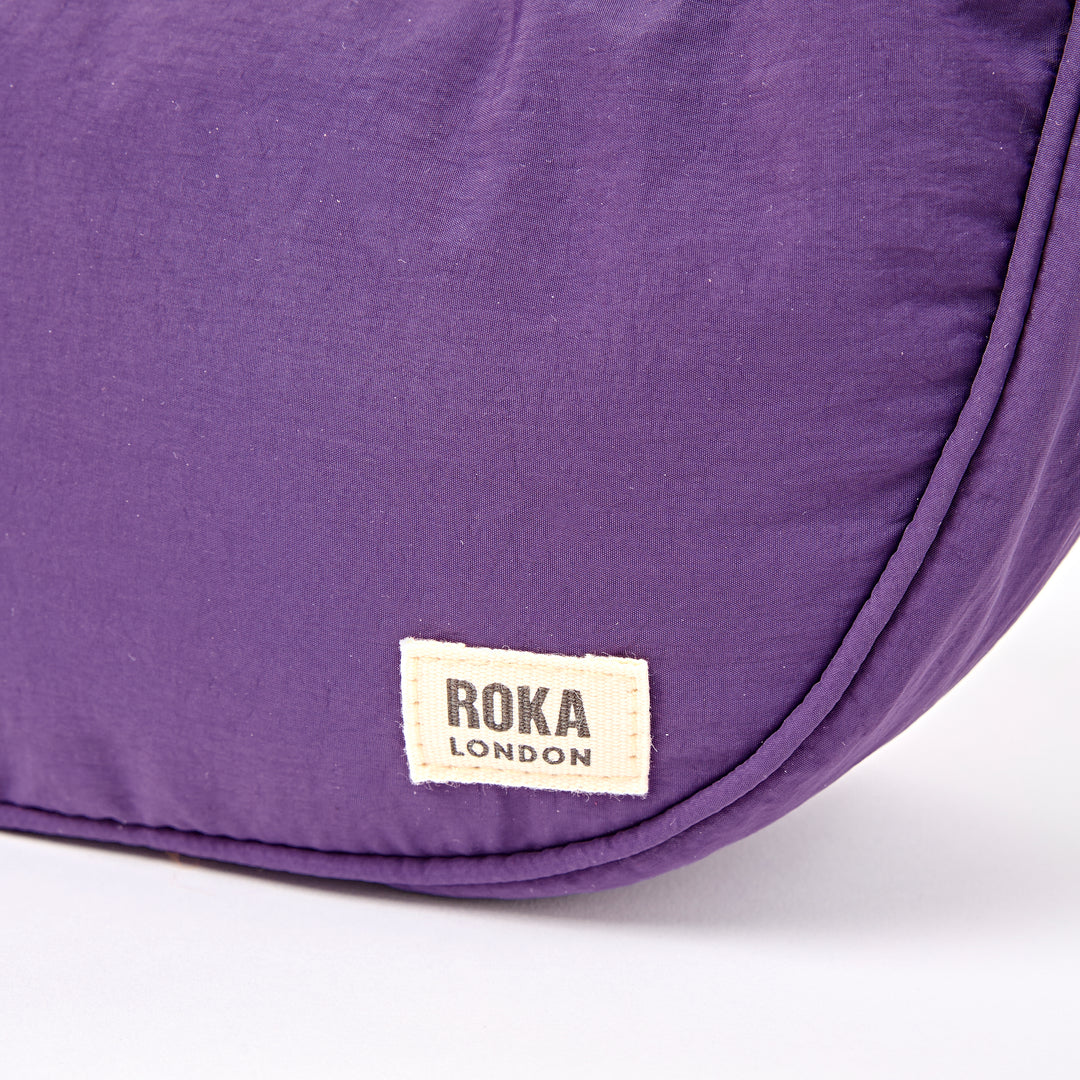 Farringdon Half Moon Bag in Gothic Grape