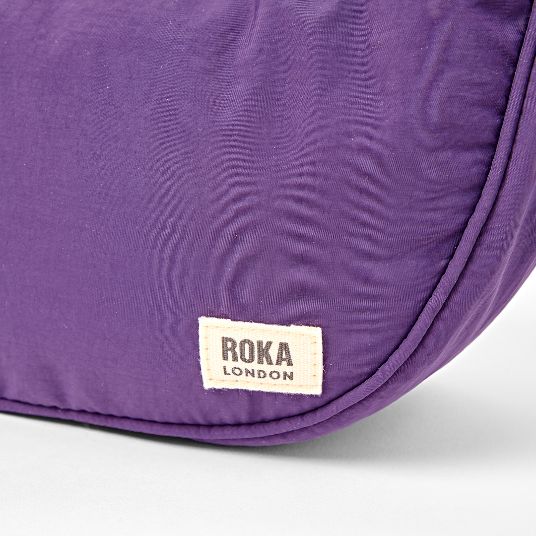 Farringdon Half Moon Bag in Gothic Grape