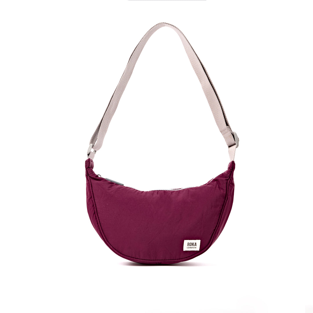 Farringdon Half Moon Bag in Merlot