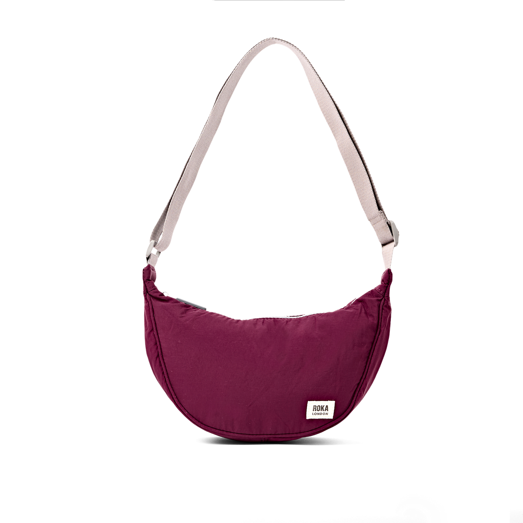 Farringdon Half Moon Bag in Merlot