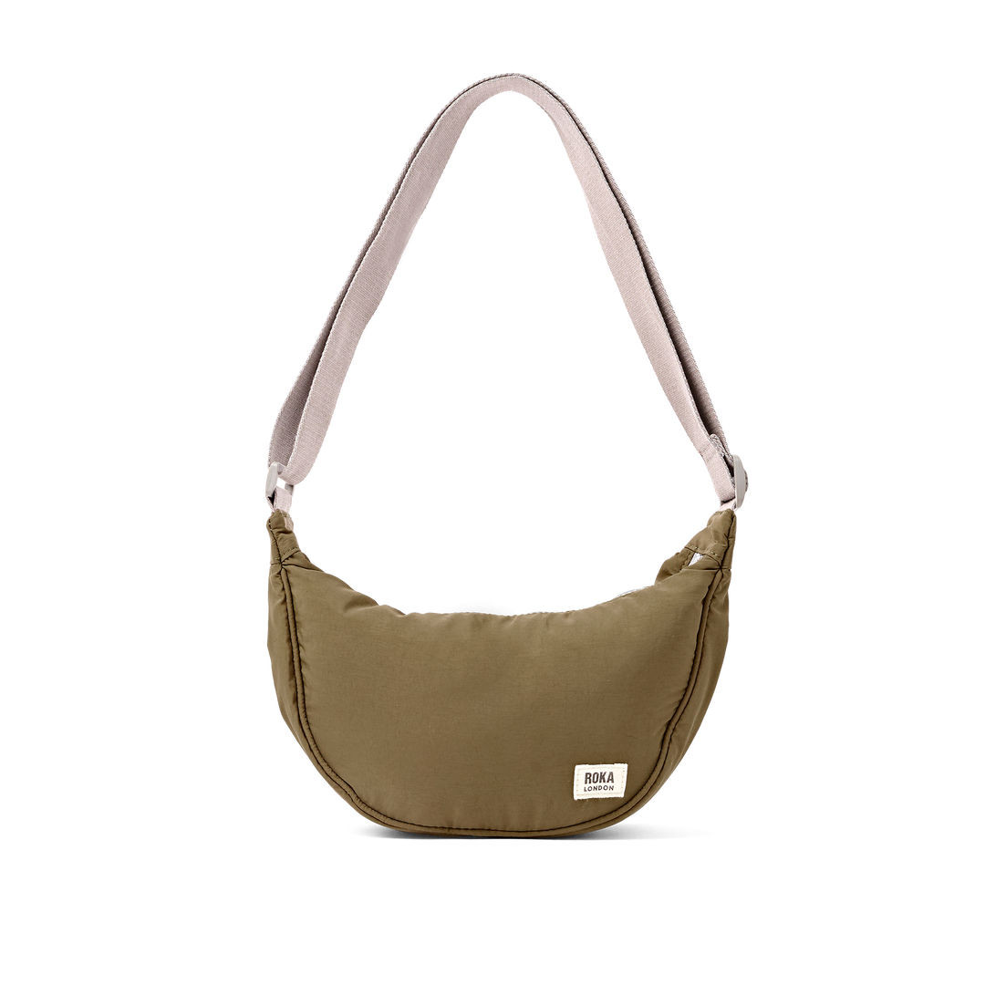 Farringdon Half Moon Bag in Moss