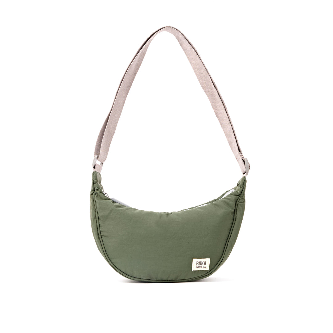Farringdon Half Moon Bag in Olive