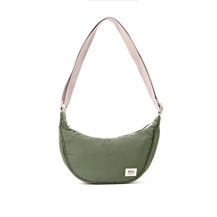 Farringdon Half Moon Bag in Olive