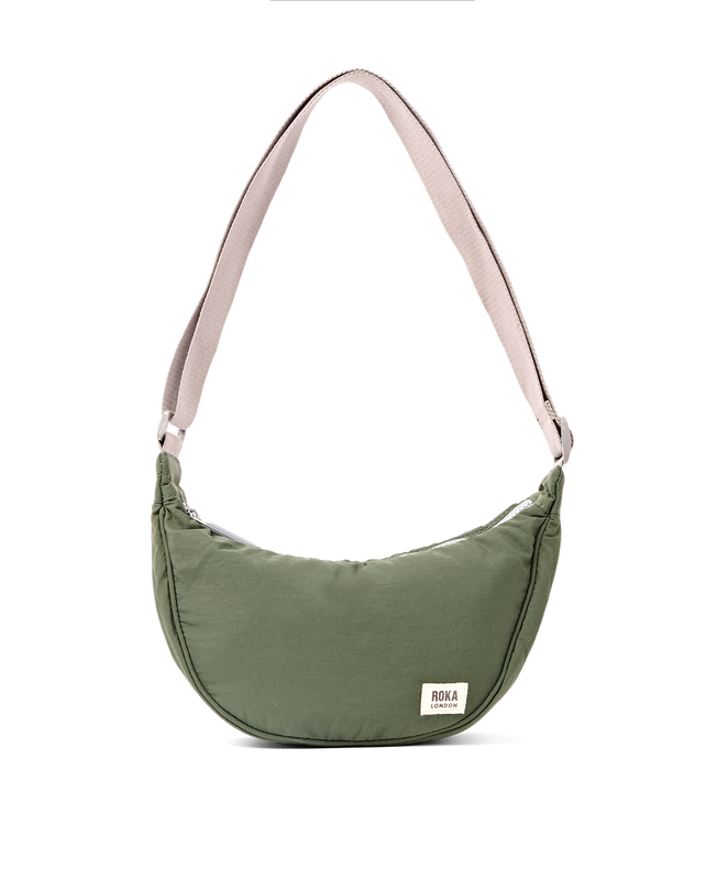 Farringdon Half Moon Bag in Olive