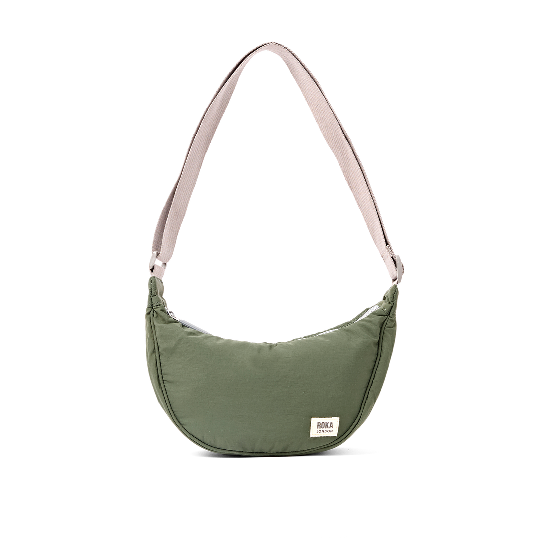 Farringdon Half Moon Bag in Olive