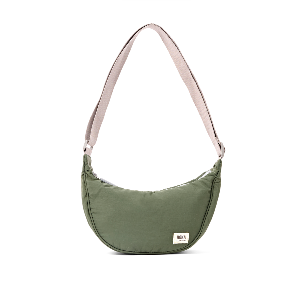 Farringdon Half Moon Bag in Olive