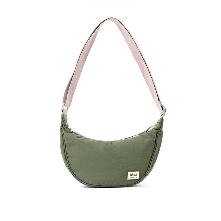 Farringdon Half Moon Bag in Olive