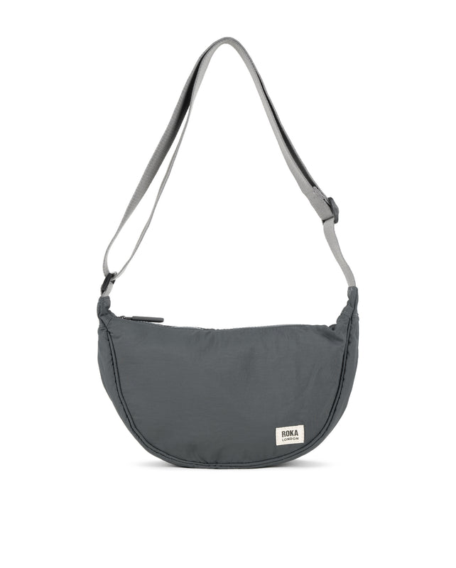 Farringdon Half Moon Bag in Charcoal