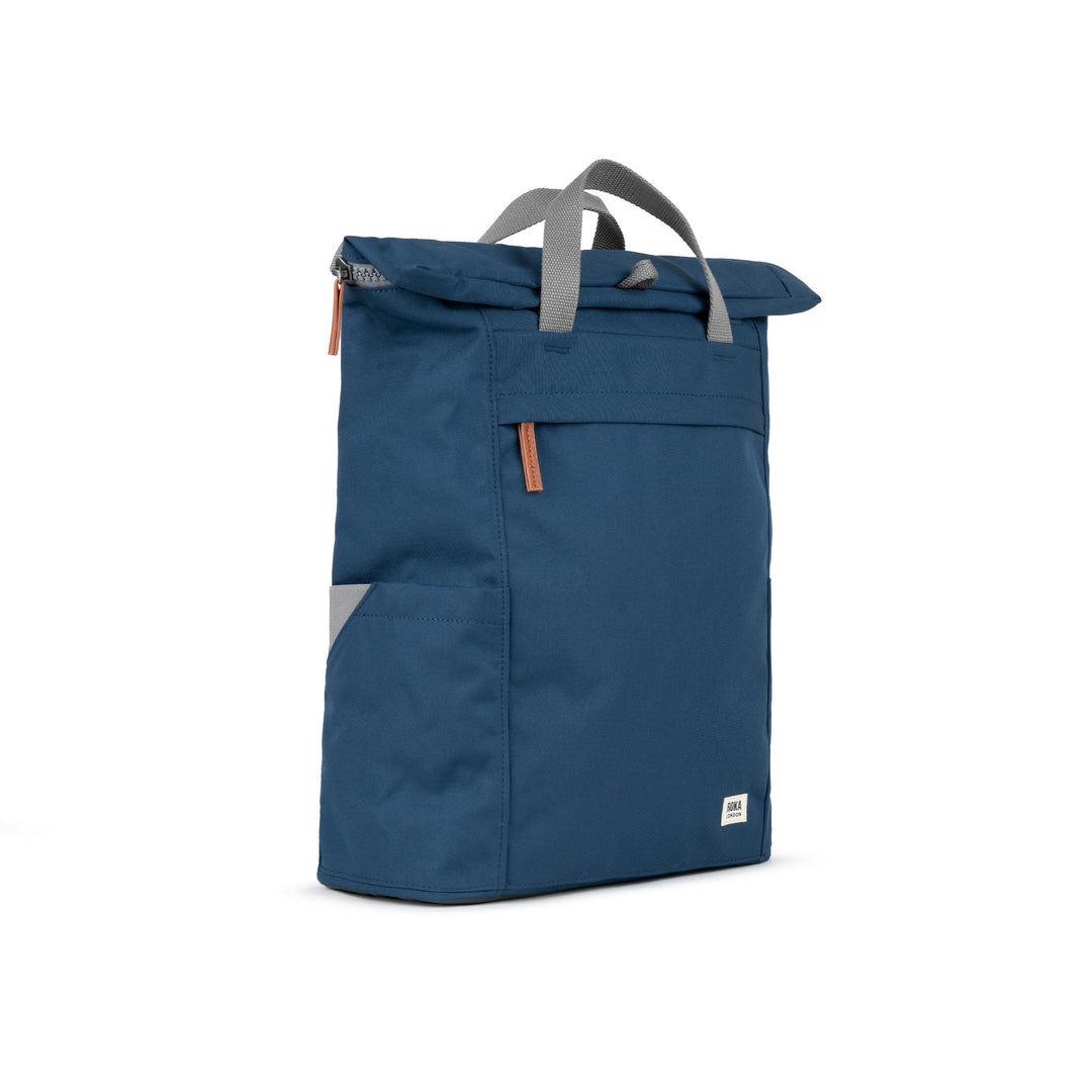 Finchley A Deep Blue Recycled Canvas