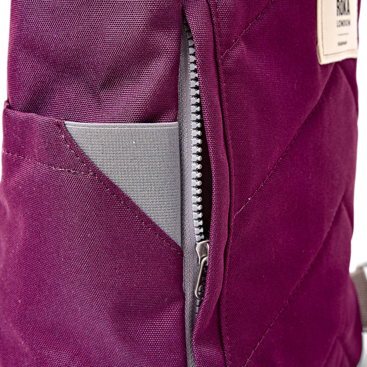 Finchley Cherry Lacquer | Recycled Backpack | ROKA London