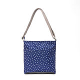 Kennington Crossbody Bag in Navy Polka Dot