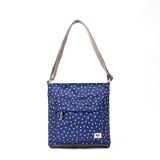 Kennington Crossbody Bag in Navy Polka Dot