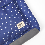 Kennington Crossbody Bag in Navy Polka Dot
