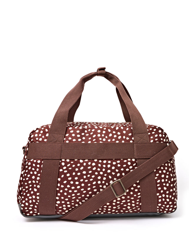 Gatwick Carry-On Duffel Bag in Brown Dot