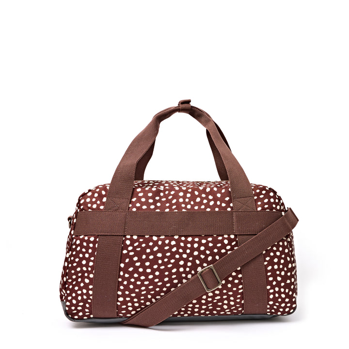 Gatwick Carry-On Duffel Bag in Brown Dot