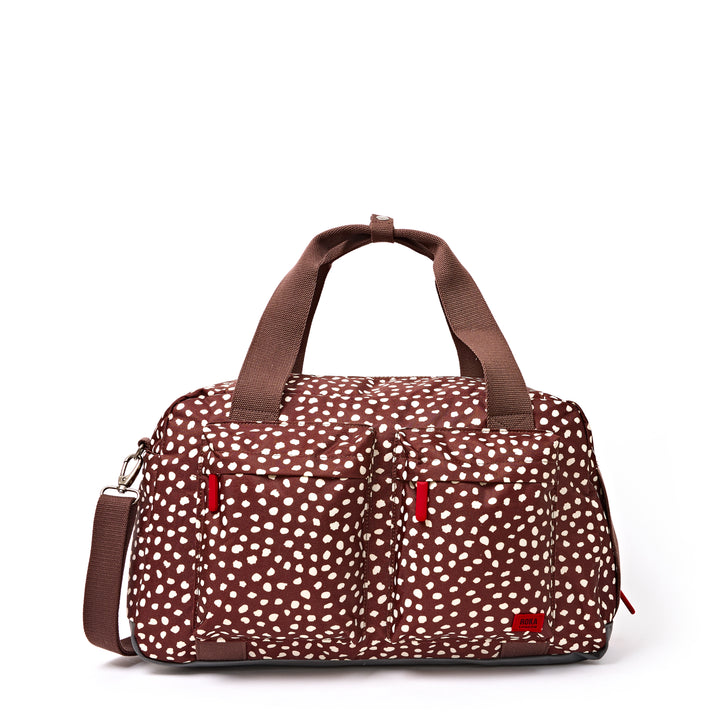 Gatwick Carry-On Duffel Bag in Brown Dot